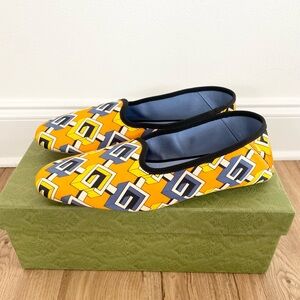 GUCCI Men’s’ Voyage Eco Satin Slippers Size 12 NWT